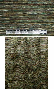 NY designer green tones variegated novelty knit == 1 yard / 60" wide - Picture 1 of 1