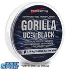 FILO TUBERTINI GORILLA UC 4 BLACK  0,16 MM - 150 MT  PER MULINELLO