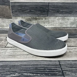 OluKai LAE AHI Mesh Slipper Schuhe Turnschuhe Strand Nass Grip Grau Herren Größe 9,5 - Bild 1 von 8