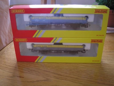Hornby R60230 RailRoad Civil Link ZDA 45 Ton Open Squid Wagon - OO Gaugex2 - Image 1 of 3