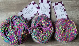 Lot of 3 Darn Good Yarn Twisting Rainbows Sport Weight Silk Yarn - Picture 1 of 3