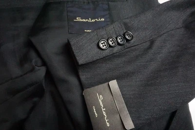 Chaqueta Abrigo Deportivo de Lana Sartorio Gris Espiga S150s Talla 44 TOTALMENTE NUEVA Foto 1 de 4