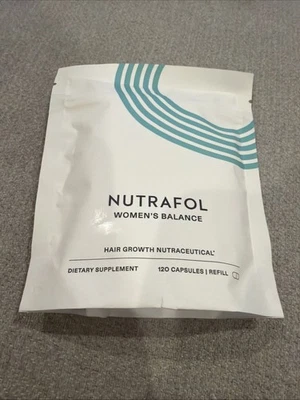 Nutrafol Mujer Equilibrio Crecimiento del Cabello Suplemento Dietético 120 Cápsulas Repuesto NUEVO Foto 1 de 2