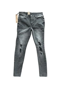 Ksubi Jeans Mens Chitch Slim Prodigy Trashed Gray $240 Size 32/32 - Picture 1 of 5