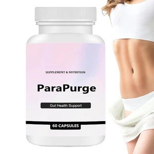ParaPurge Gut Health Supplements 60 Capsules - Deeply Cleanse The Intestines - Picture 1 of 12