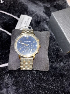 Reloj COACH Harrison Hombre, 42mm 14602574 Caja Oro, Esfera Azul Marino Foto 1 de 4