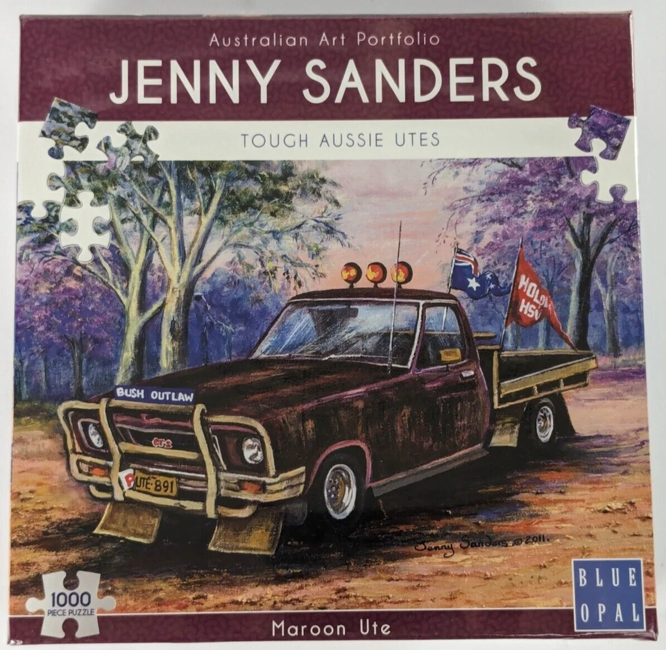Blue Opal Jenny Sanders Maroon Ute 1000pc Puzzle 02073