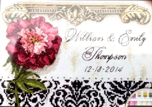 DIMENSIONS Gold Collection Petites ELEGANT WEDDING RECORD Cross Stitch Kit RARE - Picture 1 of 3