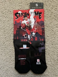 NWT Kansas City Chiefs Patrick Mahomes Socks Size M/L Mens 8-12 or Womens 9.5-13 - Picture 1 of 1