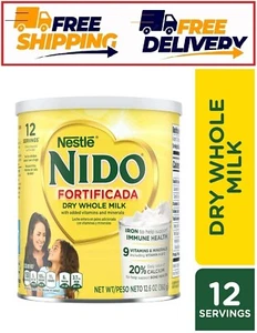 Nido Fortificada Powdered Drink Mix Dry Whole Milk Powder with Vitamins.100%pure - Picture 1 of 3