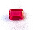 1.60 Cts Natural Red Ruby Emerald Shape Mozambique Loose Precious Cut Gemstone