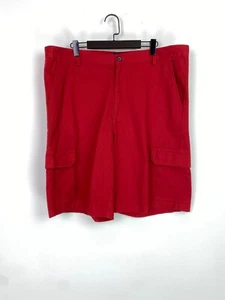 Chaps Red Cotton Cargo Shorts Size W38 - Picture 1 of 9