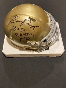 Luther Bradley God Country Notre Dame Irish 1977 Signed Auto Mini Helmet ~ JSA - Picture 1 of 5