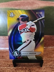 2022 Bowman Platinum Gold 🔥  #'d /50 Andrew Vaughn #17