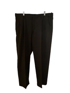 Covington all season dress pants 100% cotton black elastic extension waist 38/30 - Picture 1 of 5