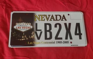 NEVADA STATE LICENSE PLATE LAS VEGAS CENTENNIAL AUTO CAR TAG FLAT CASINO GAMBLE - Picture 1 of 1