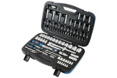 Laser Tools 6921 Socket Ratchet Tool Set 1/4 Drive & 1/2 Driv 95pc Toolkit Sale! - Image 1 of 4