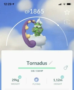 Tornadus inkarniertes Pokémon Handel Gehen am selben Tag oder 30 Tage Pokémon PVP Ultra League - Bild 1 von 1