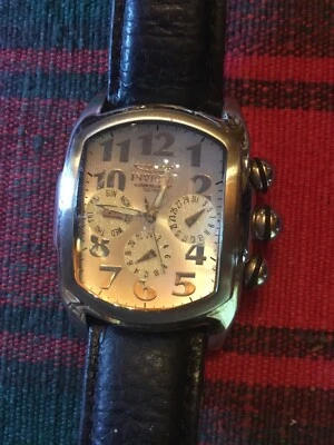 Reloj subesfera Invicta Lupah 3 para hombre, F3091561, WR a 100 pies, correa de cuero Foto 1 de 4