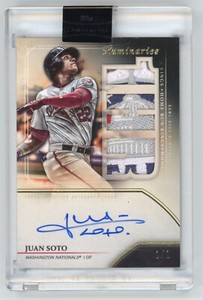 2020 Topps Luminaries * JUAN SOTO * CAPITOL LOGO Rookie Year PATCH Auto * #1/1
