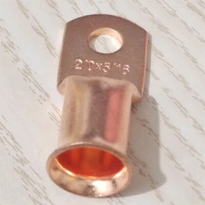 Purple Copper Battery Cable Connector Lugs 5/16" Ring Terminal 2/0AWG US 2-20PCS - Picture 1 of 9