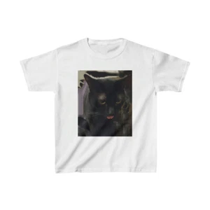Kids Black Cat Tee - Picture 1 of 3