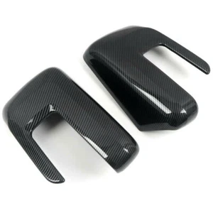 For Ford F150 2021-2022 Carbon Fiber Car ABS Side Rearview Mirror Cover Trim 2PC - Picture 1 of 8