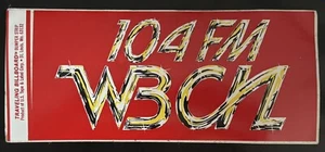 WBCN Original Red Bumper Sticker Brand New Size 3.5” x 8.75” - Picture 1 of 1