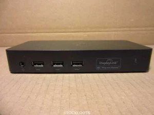 Station d'accueil triple écran Dell 36M9K USB 3.0 Ultra HD/4K D3100 EXCLU BLOC D'ALIMENTATION - Photo 1/3