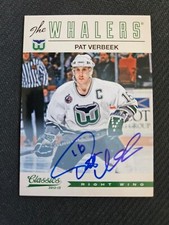 2012-13 PANINI CLASSICS SIGNATURES PAT VERBEEK #102 AUTOGRAPH AUTO