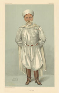 VANITY FAIR SPY CARTOON Gen Sir Harry Aubrey de Vere Maclean 'The Kaid' 1904