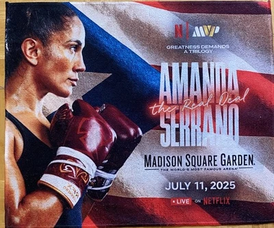 Toalla de rally de recuerdo Katie Taylor vs Amanda Serrano III MSG 7/11/2025 NYC SGA Foto 1 de 3