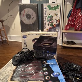 Sega Saturn Console Bundle USA Region CIB + eclipse pad + games complete in box!