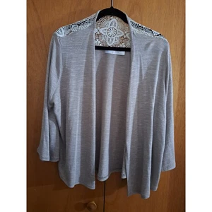 New with Tags women's Time and Tru Beige Cardigan Size 2X - Picture 1 of 5