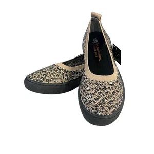 Bernie Mev Mika Ballerinas Damen Größe 6 EU 37 Leopardenmuster Strick Komfort - Bild 1 von 10