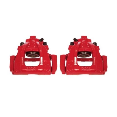 Power Stop Front Red Calipers w/Brackets Pair Fits 02-06 Mini Cooper - Image 1 of 4