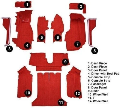 Alfombra Chevrolet Corvette 1984-87 de ACC Foto 1 de 2