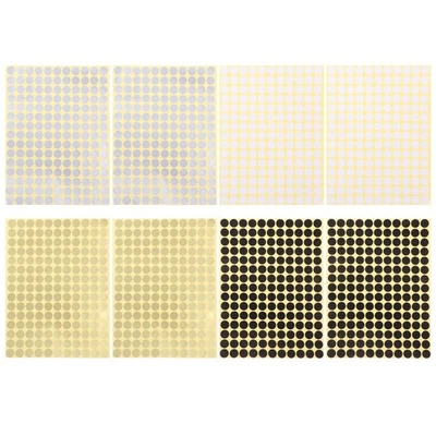  8 Blatt sortierte Farbcodierung Blanko-Etikettenaufkleber DIY Selbstklebendes - Bild 1 von 4