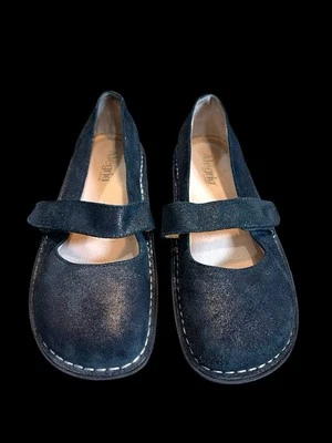 Alegria Feminino Mary Jane Camurça Preta Brilhante Conforto FEL-211 EU 39 EUA 9 - Imagem 1 de 4