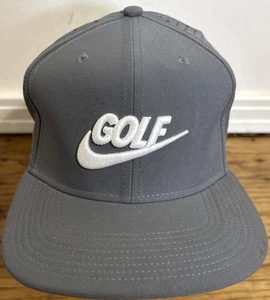 Nike Golf AeroBill Snapback Golf Hat Dark Grey Style #868377-021 Embroidered Air - Picture 1 of 11