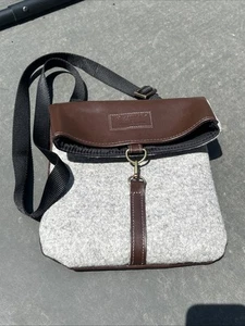 Looptworks Upcycled Crossbody Purse Bag Leather Recycled Limited Edition - Picture 1 of 18