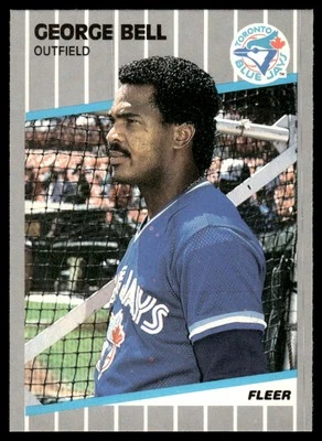 1989 Fleer George Bell Toronto Blue Jays #226 Pack Fresh - Image 1 of 2