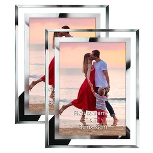 5x7 Picture Frames Modern 5 by 7 Inch Glass Picture Frame Friends Gifts for 5... - Picture 1 of 7