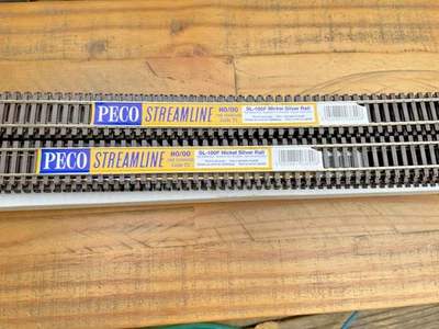 PECO SL-100F HO/OO FLEXIBLE TRACK CODE 75 WOODEN SLEEPER TYPE TRACK - Image 1 of 4
