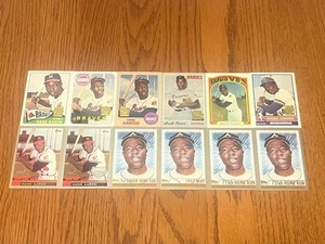 LOTTO COMMEMORATIVO HANK AARON TOPPS 12 CARTE HOF BRAVES - Foto 1 di 1