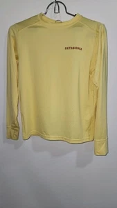 Kids Patagonia Yellow Long Sleeve Capilene Silkweight Shirt 40+UPF M Size 10 NWT - Picture 1 of 3