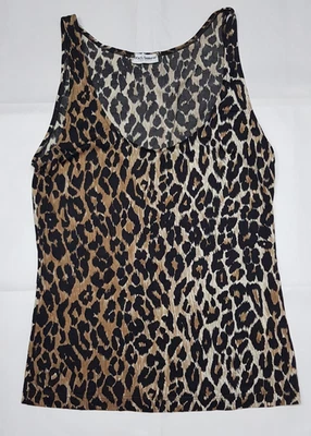Top sin mangas con estampado de leopardo Dolce Gabbana talla S de EE. UU. Foto 1 de 4