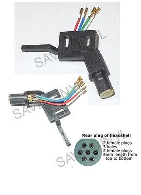 New Straight Tonearm Turntable Headshell for Philips Onkyo Marantz Denon OFC lds