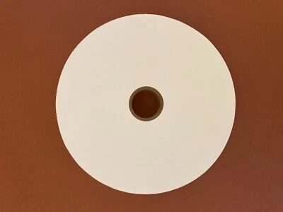 White Nylon Taffeta Anti-fray Ribbon - 25mm width and 400m length roll - Image 1 of 4