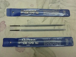 2 Stück Vintage Sears/Kromedge Modell 9-31273 7" Zoll Slim-Taper Feilen Neu aus altem Lagerbestand - Bild 1 von 5